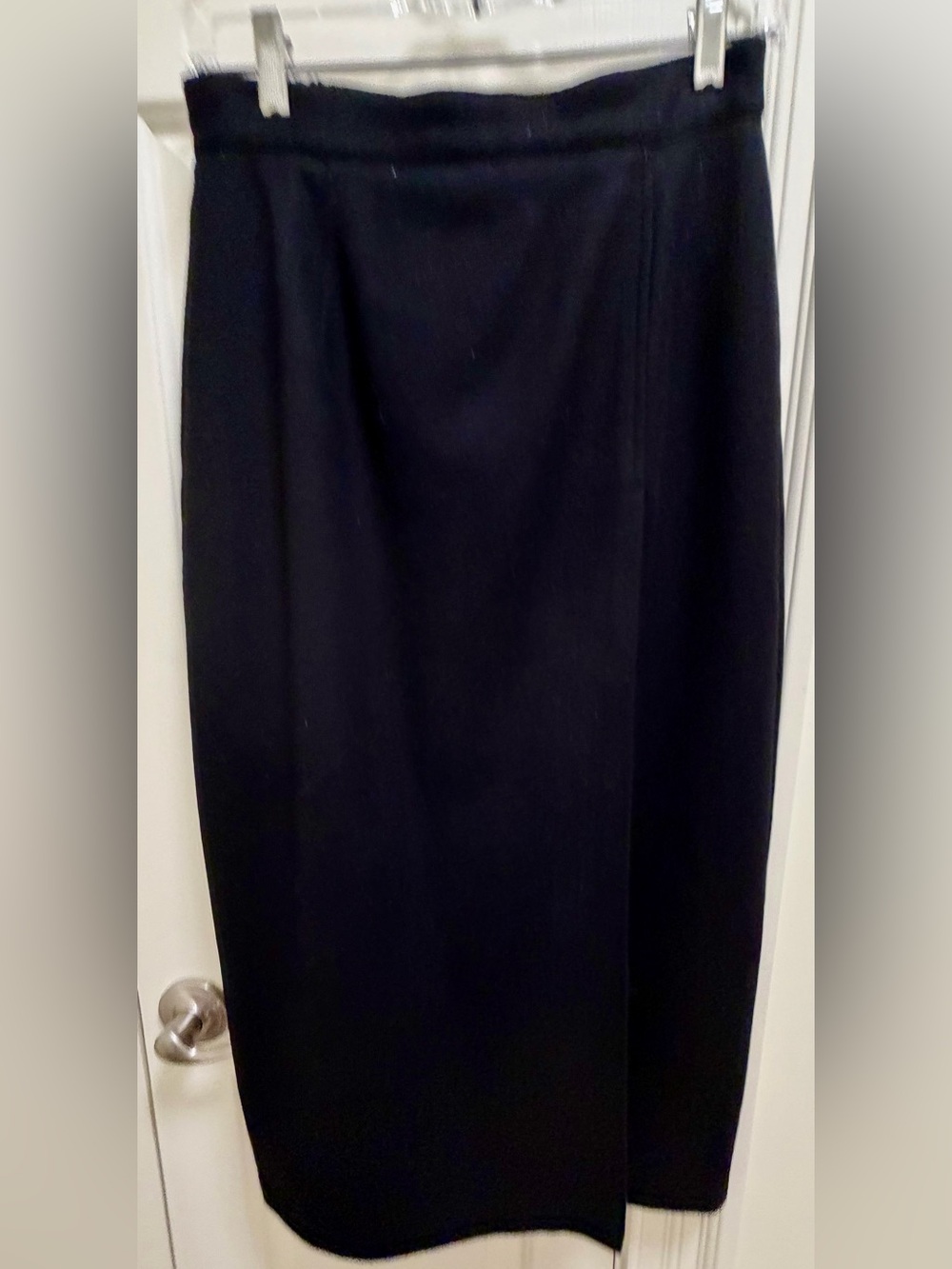 Norton McNaughton Black Maxi Straight Skirt